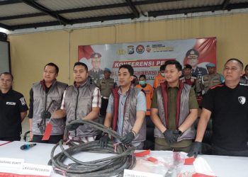 Kerjasama Satpam Pabrik Tiga Kali Curi Kabel Tembaga, Dua Tersangka Diringkus