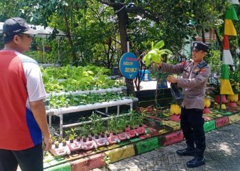 Polisi Motivasi Warga MCG Antusias Kembangkan Sayuran Hidroponik