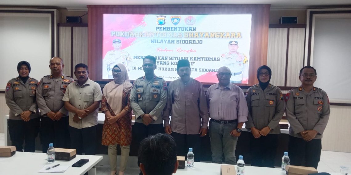 Pembentukan Pokdarkamtibmas Sidoarjo, Wujud Sinergi Masyarakat dan Polri Ciptakan Kamtibmas Kondusif