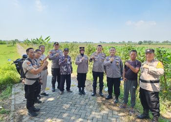 Satgas Ketahanan Pangan Polresta Sidoarjo Tinjau Potensi Desa Pangkemiri Tulangan