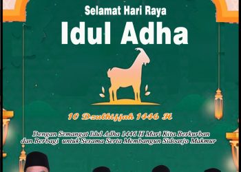 Pimpinan dan Anggota DPRD Kabupaten Sidoarjo Mengucapkan Selamat Hari Raya Idul Adha 1446 H