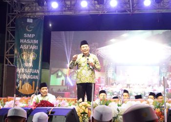 Bupati Subandi Hadiri Sholawat Bersama Ma’arif NU Tulangan Sukseskan PPDB 2025/2026