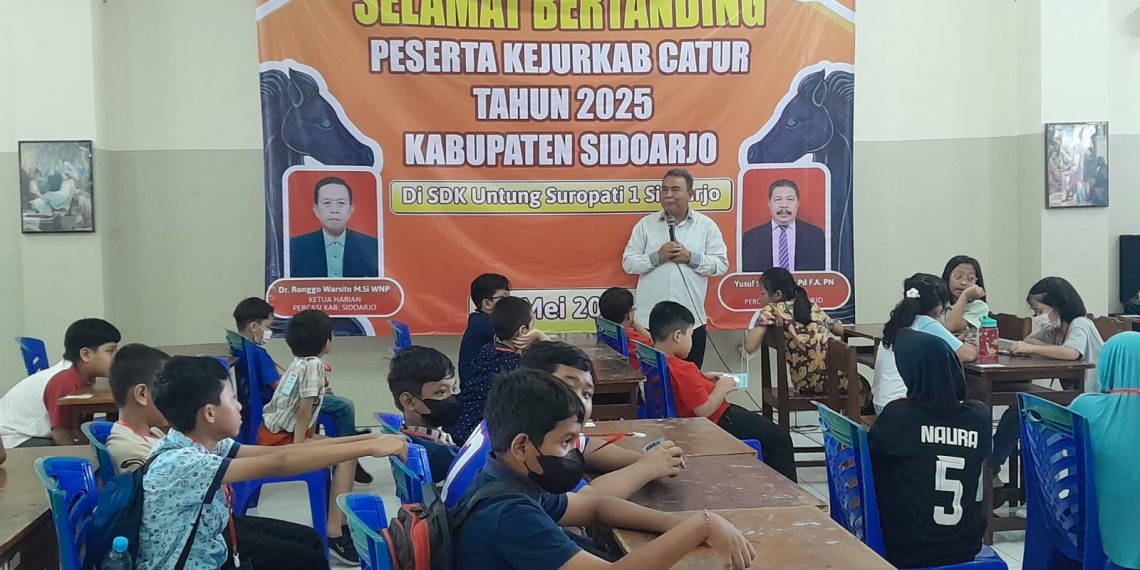 Hadapi Kejurprov Jatim 2025, Percasi Sidoarjo Gelar Kejurkab Catur