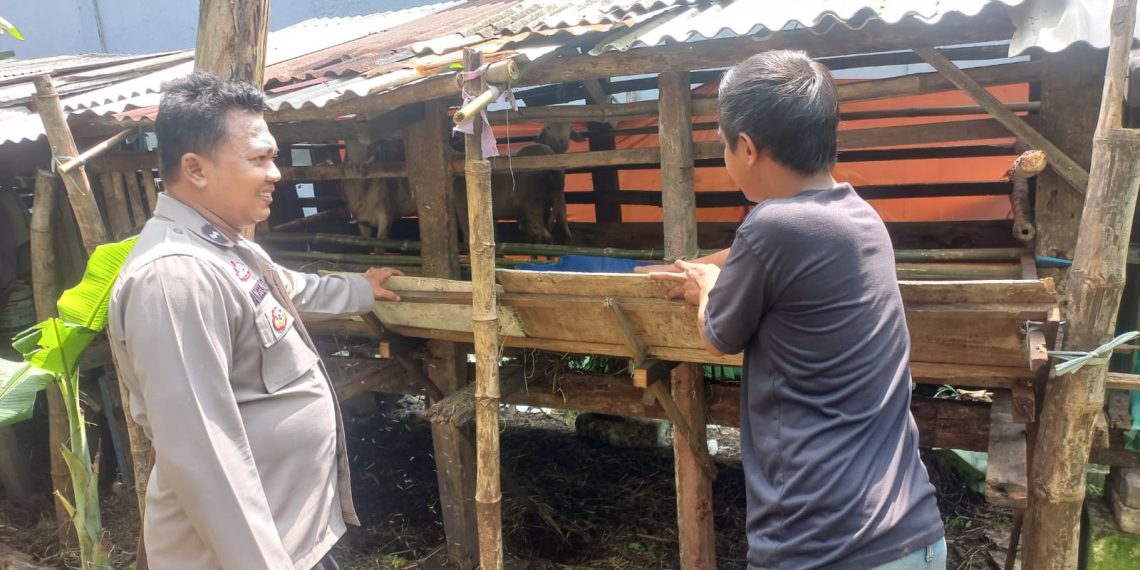 Bhabinkamtibmas Desa Gagang Panjang Intensif Bina Petani Hewani