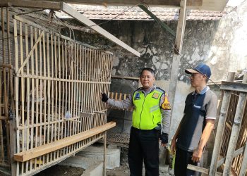 Bhabinkamtibmas Kedungsolo Tinjau Program Ketahanan Pangan Peternakan Ayam