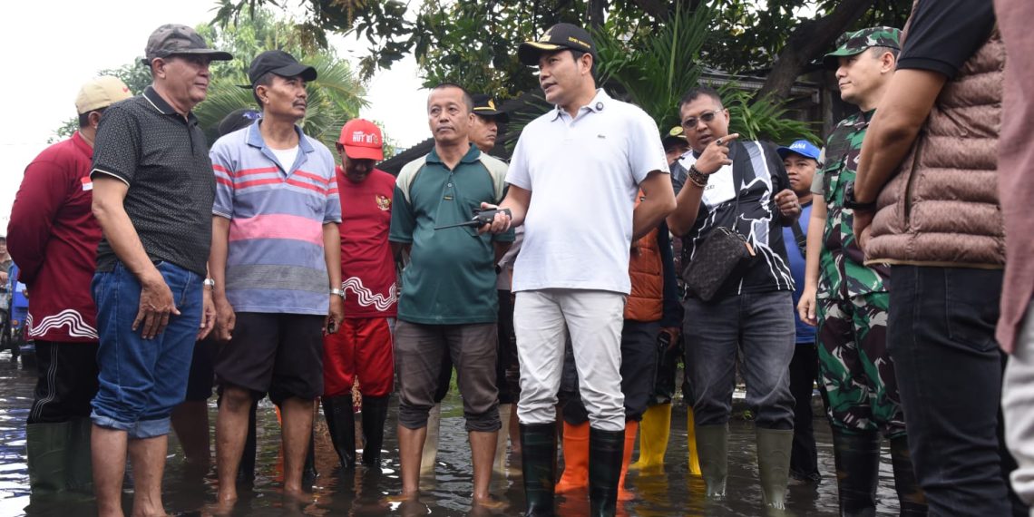 Sidak Banjir Perumahan Pejaya Anugrah, Bupati Subandi Siapkan Pompa dan Bangun Kisdam