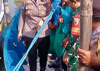 Polsek /Koramil Sedati Sambang Petani Nelayan Dukung Ketahanan Pangan Sidoarjo