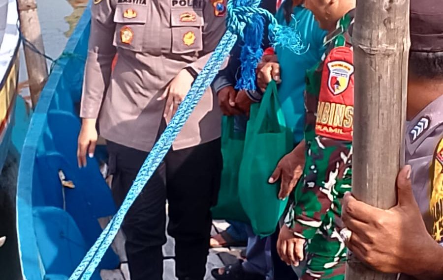 Polsek /Koramil Sedati Sambang Petani Nelayan Dukung Ketahanan Pangan Sidoarjo