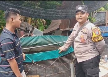 Bhabinkamtibmas Dialogis Pembudidaya Lele di Desa Ketajen