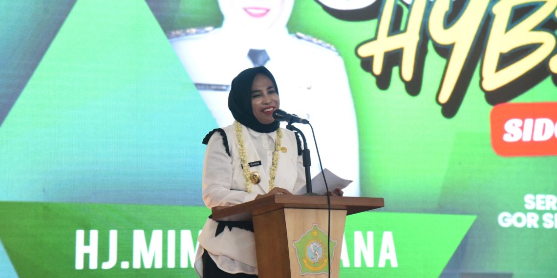 Wabup Sidoarjo﻿﻿ Hj Mimik Idayana Buka Job Fair Hybrid 2025, Sediakan 1.800 Lowongan Pekerjaan