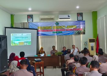 Polresta Sidoarjo Dapat Pembekalan Budidaya Jagung dan Penggunaan Sarana Pertanian