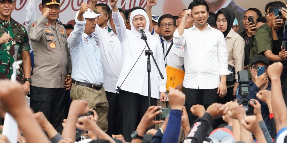 Prestasi Kerja Nyata Terbukti, Mayoritas Masyarakat Jatim Puas Kinerja Khofifah-Emil
