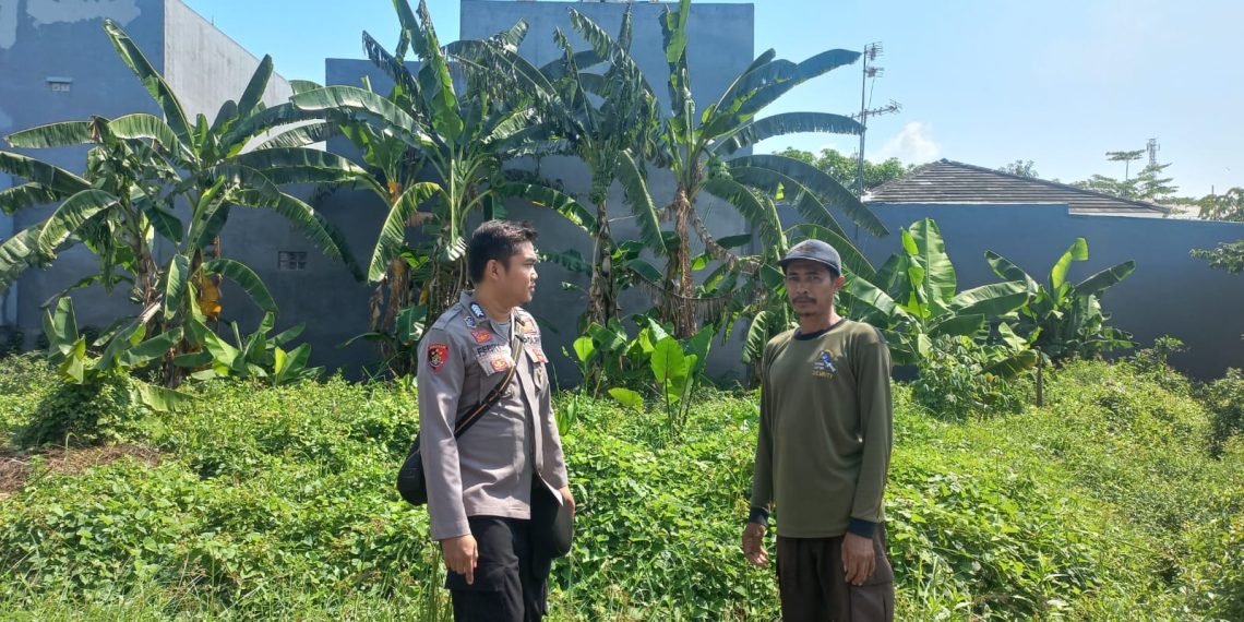 Polsek Sidoarjo Kota Optimalkan Lahan Ketahanan Pangan di Desa Rangkah Kidul