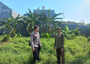 Polsek Sidoarjo Kota Optimalkan Lahan Ketahanan Pangan di Desa Rangkah Kidul