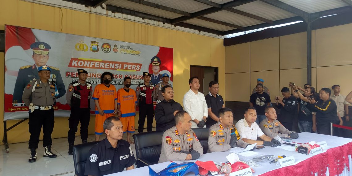 Dua Pelaku Spesialis Curanmor Dibekuk Polresta Sidoarjo