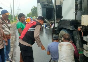 Masyarakat Laporkan ke 110 Kemacetan Arus Lalin, Polisi Sigap Datangi Lokasi