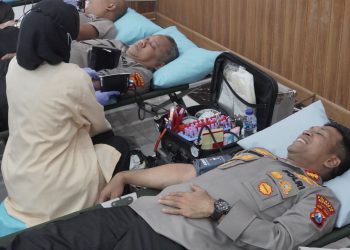 Sambut Hari Bhayangkara Ke-79, Polresta Sidoarjo Kumpulkan Darah untuk Kemanusiaan