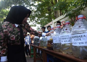 Kurangi Volume Sampah, Wabup Hj Mimik Idayana Acungi Jempol Inovasi Eco Enzim Pemdes Sedatigede