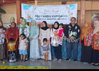 Peringati Ultah PWN ke 25, Pemdes Semampir Bagikan Ratusan Paket Sembako