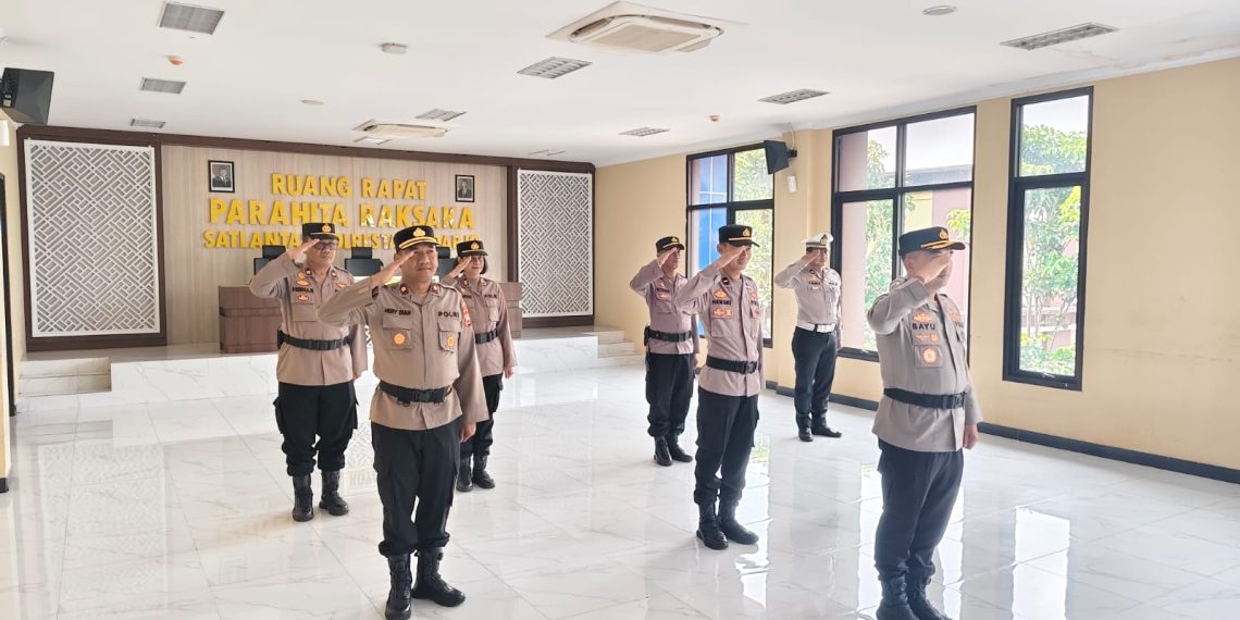 Maknai Hari Bhayangkara ke-79, Polresta Sidoarjo Ikuti Upacara Nilai Luhur Tribrata