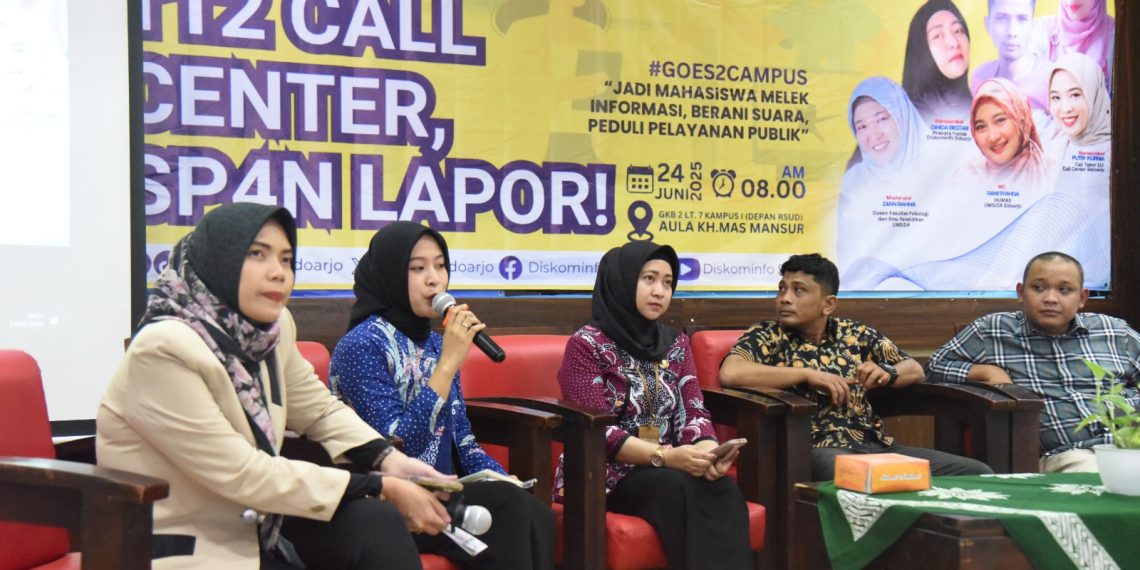 Gandeng Umsida, Dinas Kominfo Kenalkan Layanan PPID, SP4N LAPOR dan  Call Center Sidoarjo 112