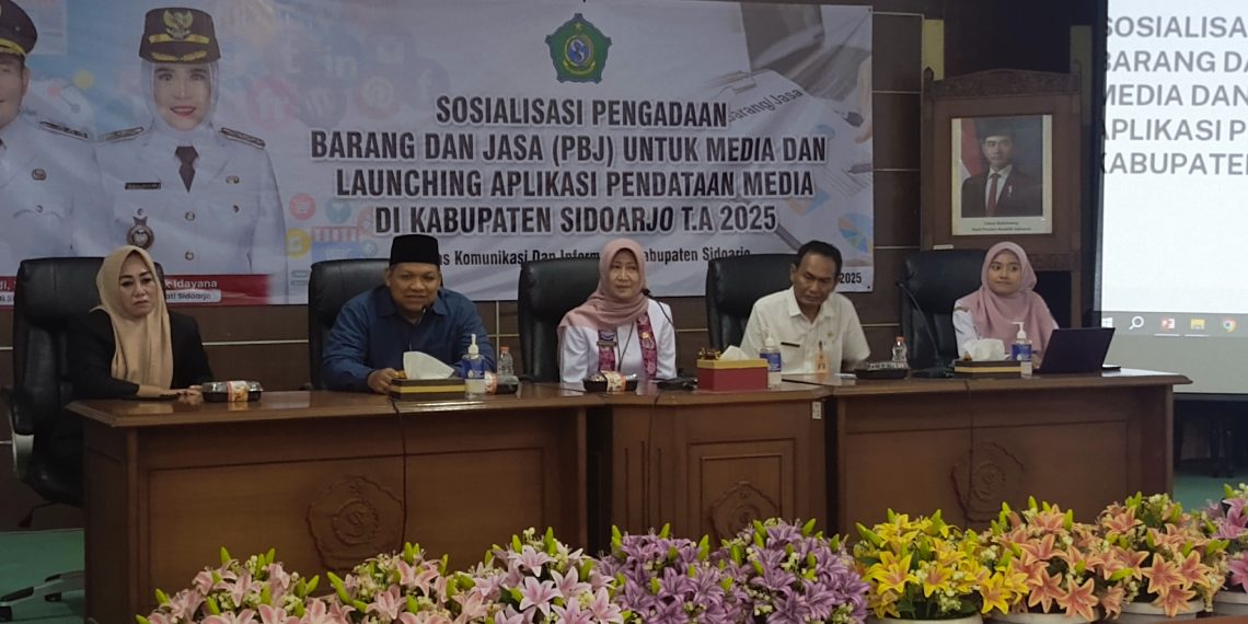 Diskominfo Sidoarjo Gelar Sosialisasi Aplikasi Pendataan Media dan Digitalisasi PBJ