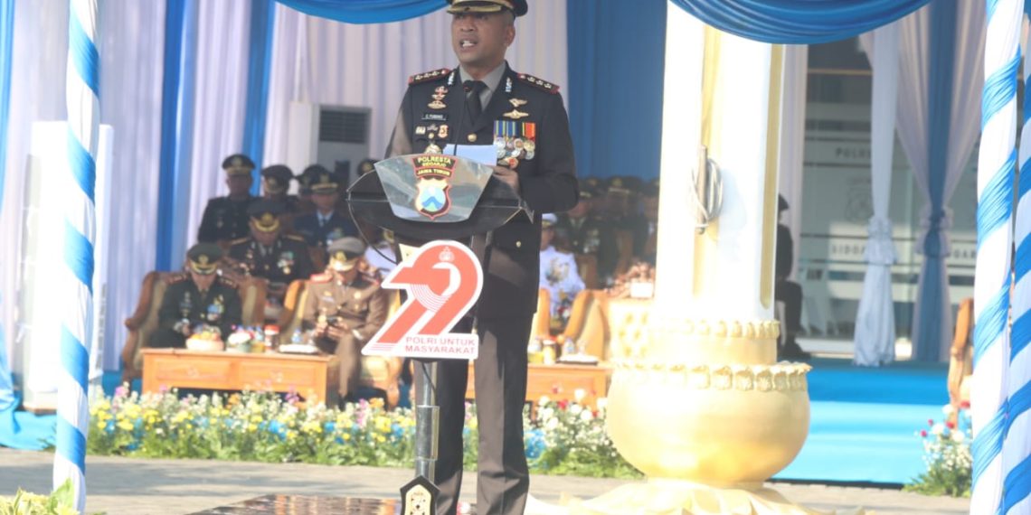 Kapolresta Sidoarjo Pimpin Upacara Hari Bhayangkara Ke-79