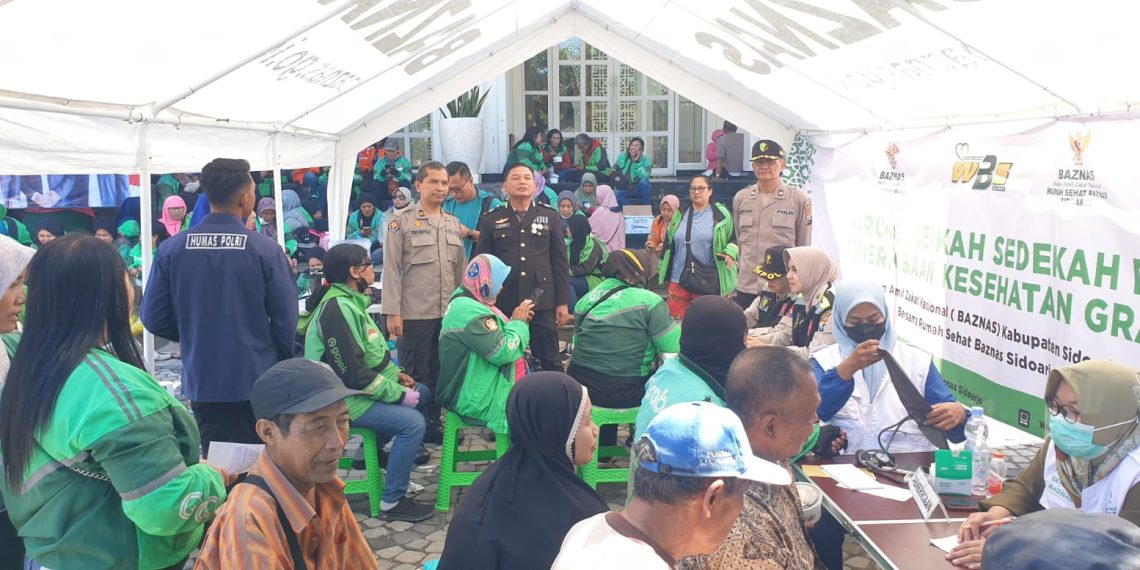 Polresta Sidoarjo Gelar Baksos dan Pemeriksaan Kesehatan Gratis di Hari Bhayangkara Ke-79