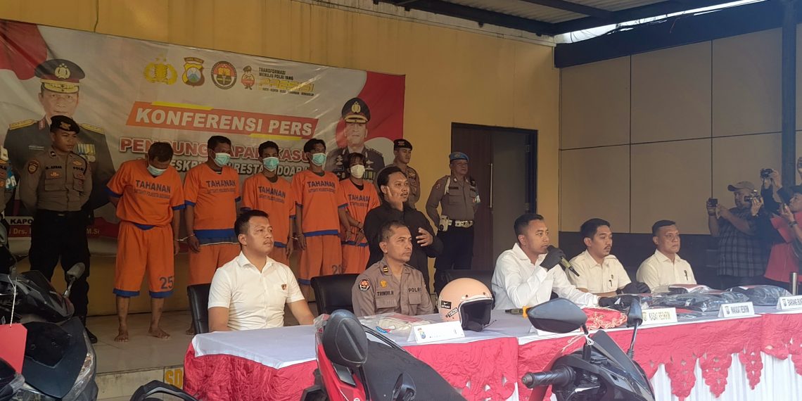 Pelaku Spesialis Curanmor Dibekuk Satreskrim Polresta Sidoarjo