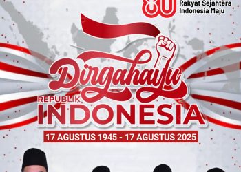 Pimpinan dan Anggota DPRD Kabupaten Sidoarjo Mengucapkan Dirgahayu Republik Indonesia ke-80 Bersatu Berdaulat Rakyat Sejahtera Indonesia Maju