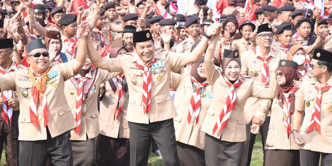 Bupati Subandi Pimpin Hari Pramuka ke-64 di Sidoarjo