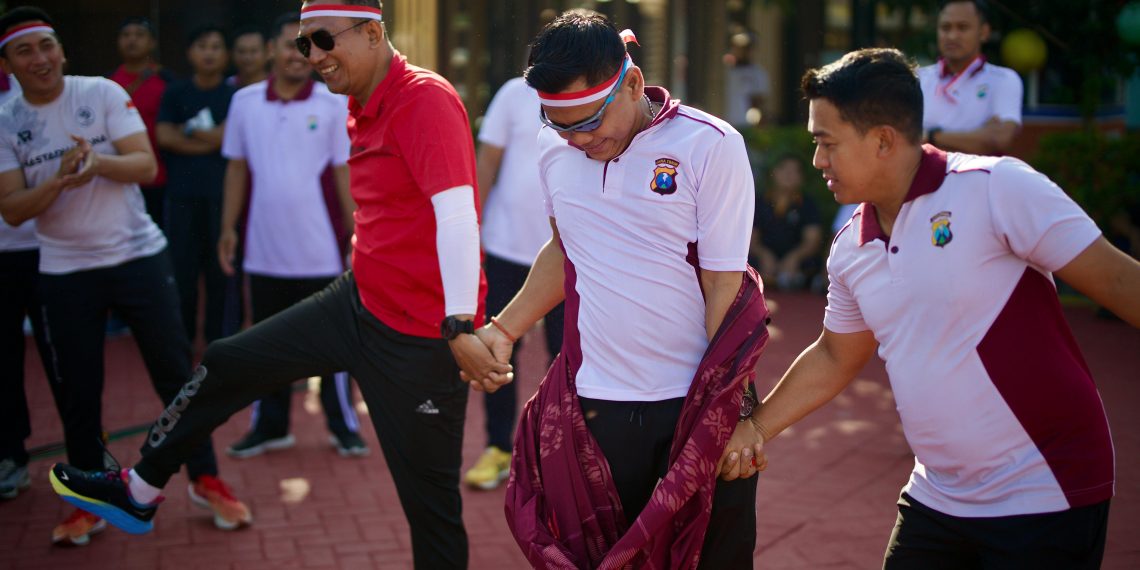 Fun Walk Hingga Aneka Lomba Ala Polresta Sidoarjo, Meriahkan Dirgahayu RI Ke-80