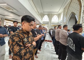 Masjid Al Ikhlas Polresta Sidoarjo Gelar Shalat Ghaib untuk Driver Ojol