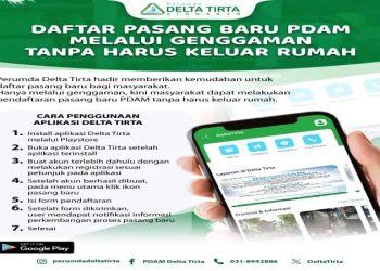 Pasang Baru PDAM Delta Tirta Cukup via HP