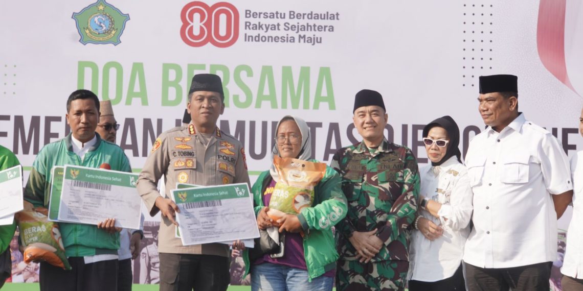 Forkopimda bersama Lintas Elemen dan Ojol Sidoarjo Gelar Doa Bersama