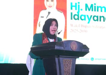 Pelantikan Pimpinan Cabang IPNU dan IPPNU, Wabup Hj Mimik Idayana: Kita Butuh Kontribusi Pelajar Cerdas Bangun Sidoarjo