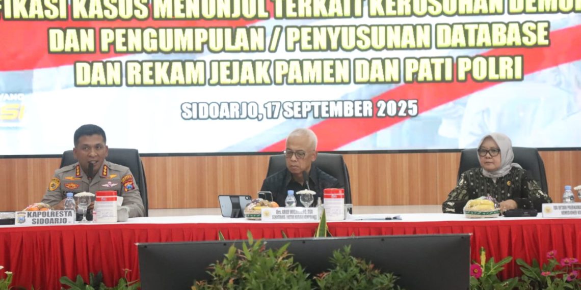 Kompolnas Lakukan Monitoring Kinerja Kepolisian di Polresta Sidoarjo