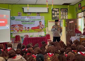 Polsek Taman Sosialisasikan Anti Bullying di SDN Kramat Jegu 2