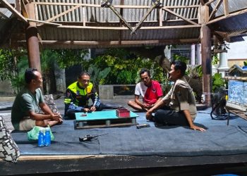 Polsek Wonoayu Ajak Warga Giatkan Poskamling Cegah Gangguan Kamtibmas