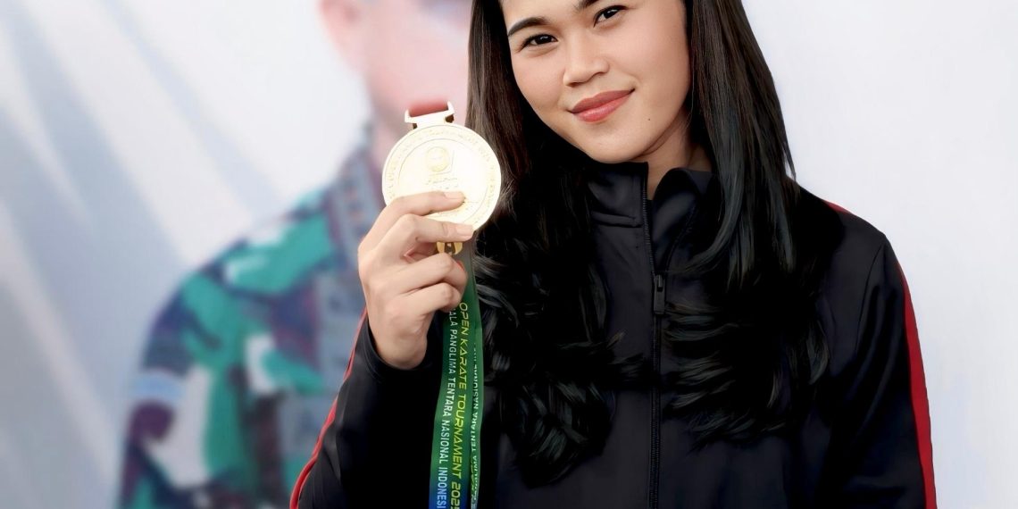 Bripda Gaby, Raih Juara I Kejuaraan Karate Piala Panglima TNI 2025