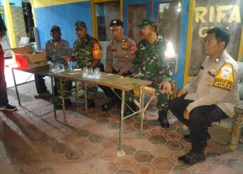 Patroli Gabungan Perkuat Sinergi Jaga Kamtibmas di Kecamatan Tulangan