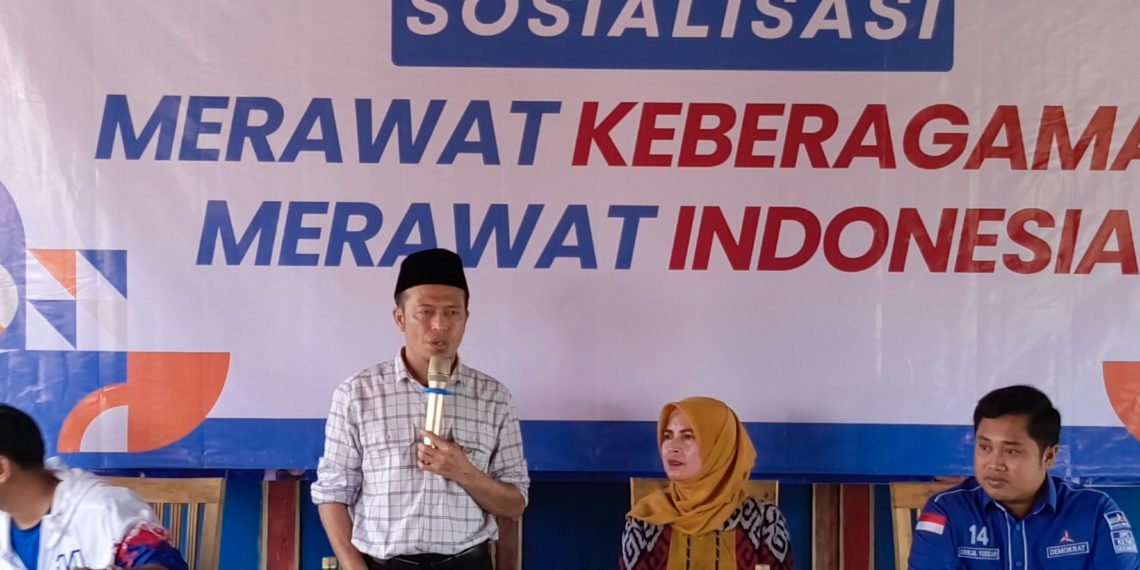 Dedi Irwansyah Gelar Sosialisasi Merawat Keberagaman dengan Warga Desa Sidodadi Candi