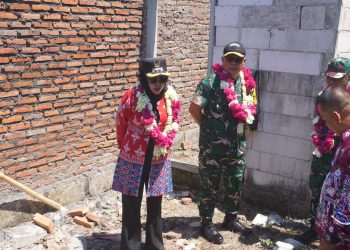 Wabup Hj Mimik Idayana Dampingi Brigjen TNI Farouk Pakar Pimpin Tim Wasev TMMD Ke-126 Tinjau Proyek di Sidoarjo