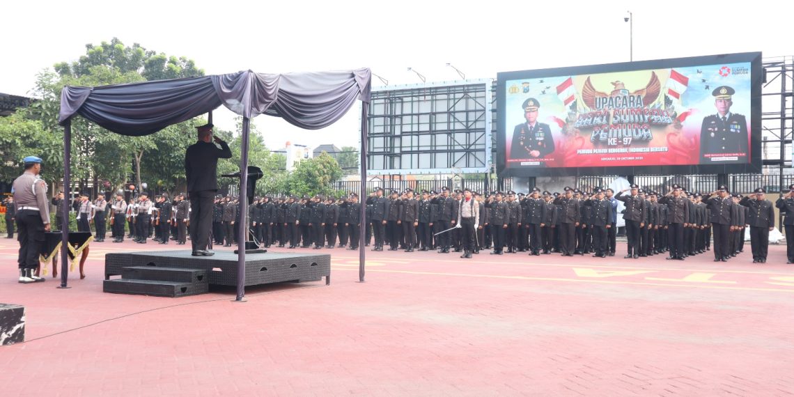 Polresta Sidoarjo Gelar Upacara Sumpah Pemuda Ke-97