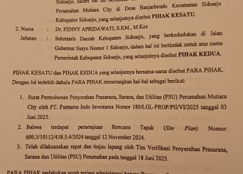 LSM Desak Pemkab Sidoarjo Buka Site Plan Mutiara City Tahun 2024 Ungkap Akses Jalan Baru