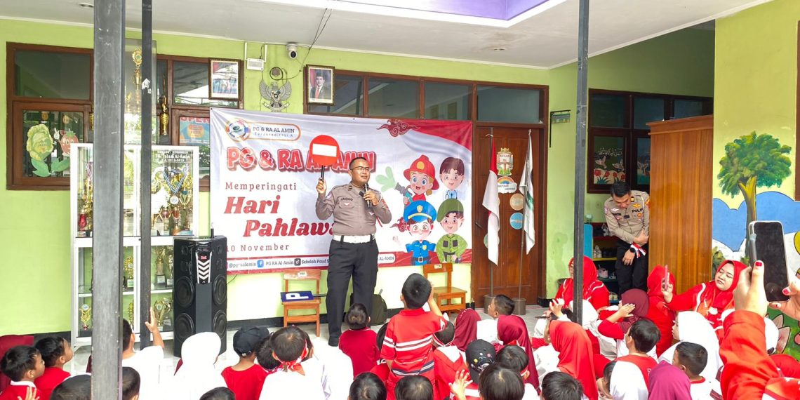 Polantas Menyapa Anak, Cara Satlantas Polresta Sidoarjo Kenalkan Profesi Polisi Sejak Dini