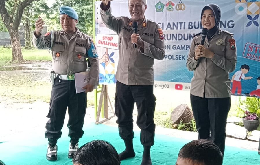 Polsek Krian Gelar Sosialisasi Anti-Bullying di SDN Gamping 2