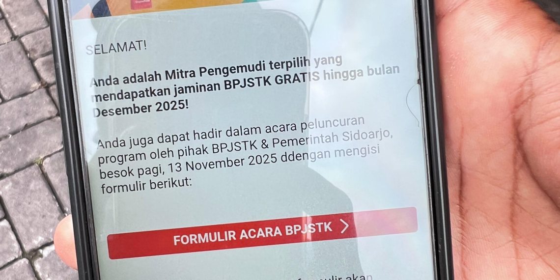 Terdaftar Bantuan Jaminan Sosial Disnaker Sidoarjo, Sejumlah Driver Ojek Online Ngaku Belum Terima Bantuan