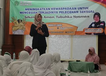 Polresta Sidoarjo Berikan Edukasi Anti Bullying dan Kekerasan pada Anak di MI Ma’arif Pagerwojo