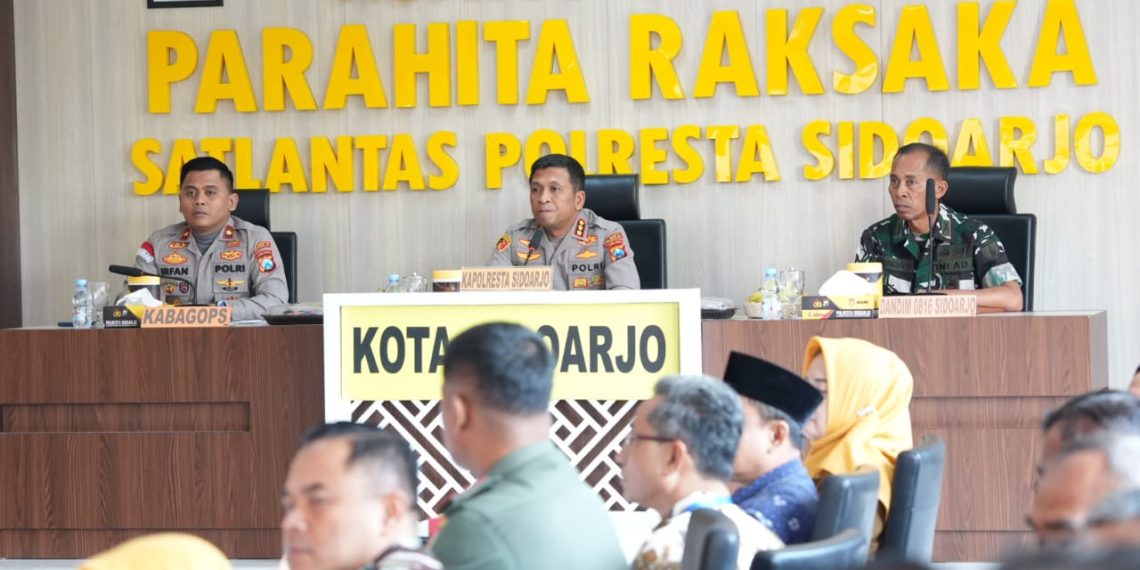 Rakor Lintas Sektoral, Kapolresta Sidoarjo Ajak Stake Holder Terkait Tingkatkan Pelayanan Masyarakat di Operasi Lilin Semeru 2025